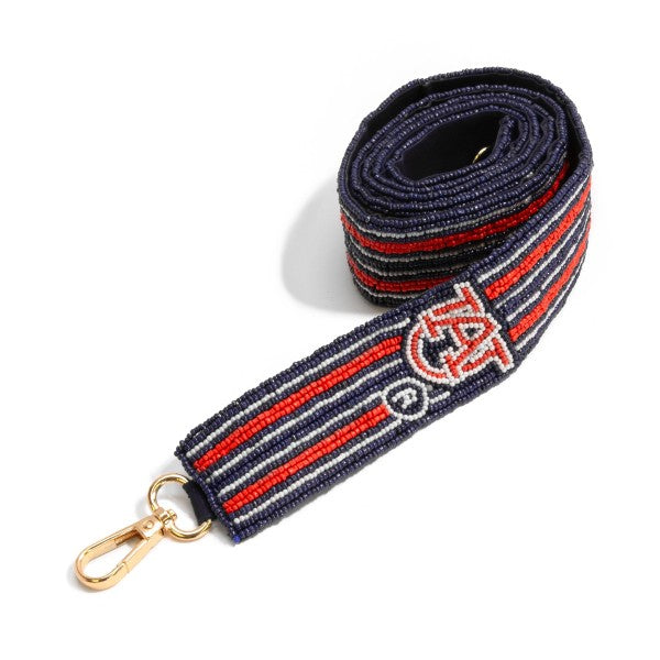 Auburn University Seed Beaded Bag Strap