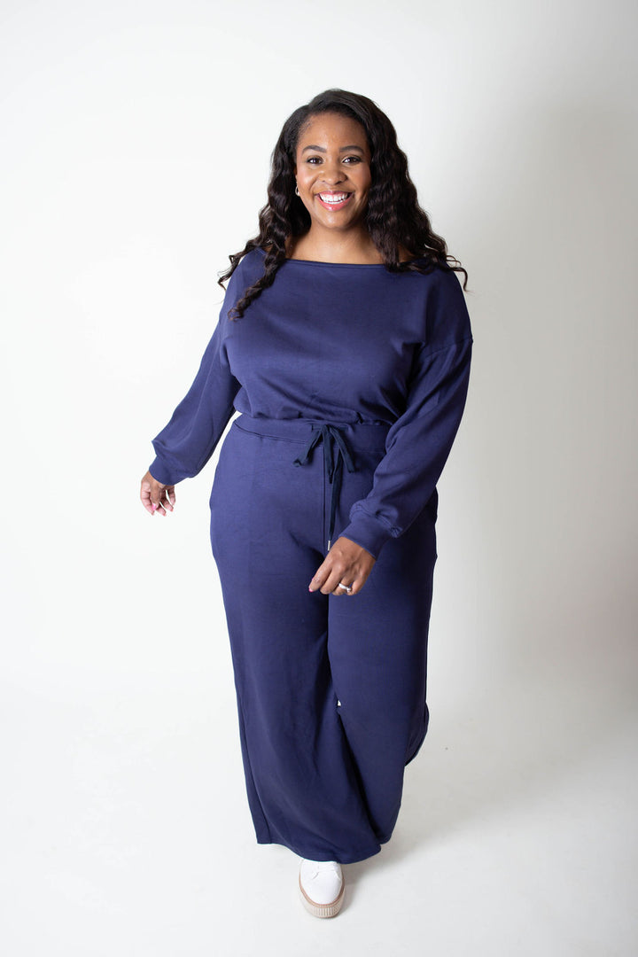 Navy Atheleiser Jumpsuit