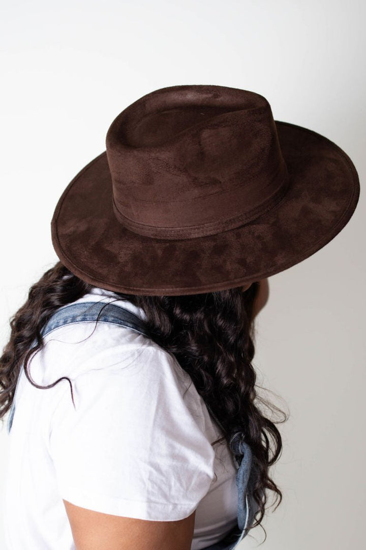 The Modern Rancher - Chocolate Rancher Style Hat with Pencil Brim