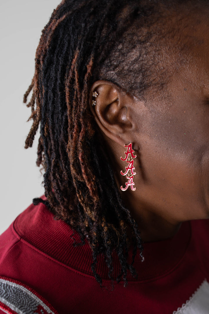 The University of Alabama Drop Earrings - NCAA  Officially Liscensed