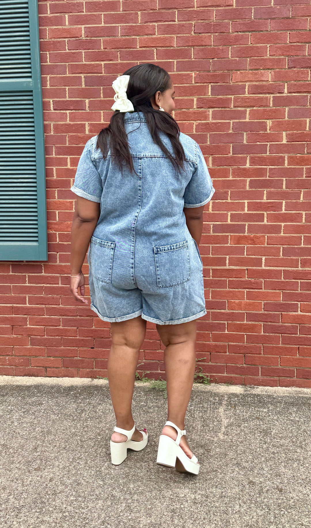 Denim Romper