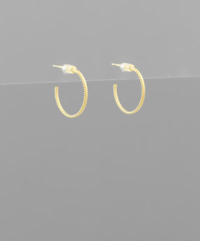 Mini Hoop -  Gold Earrings