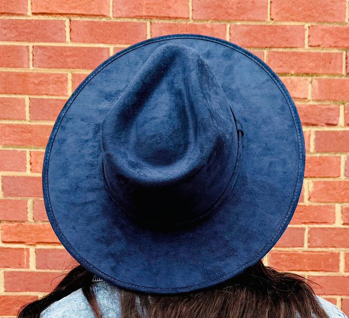 The Modern Rancher - Navy Rancher Style Hat with Pencil Brim