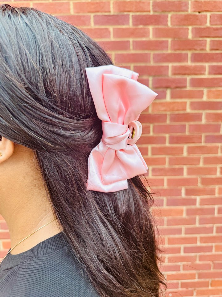 Pink Bow Claw Clip - Hair Clip Bows