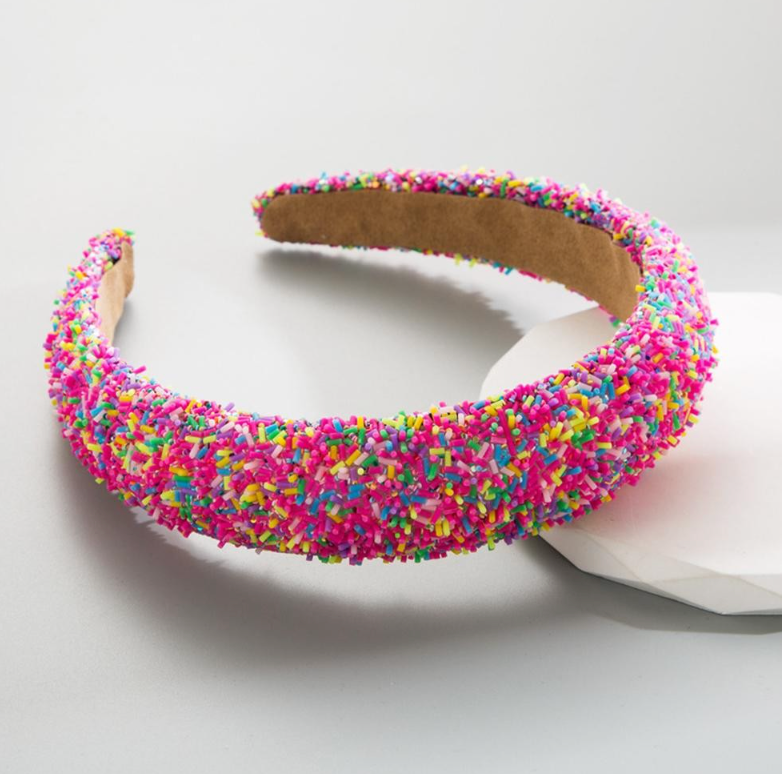Queen of Sprinkles - Sparkle Headband in Pink