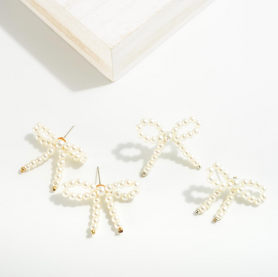 Perfect Pearl Bow Earrings