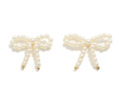Perfect Pearl Bow Earrings
