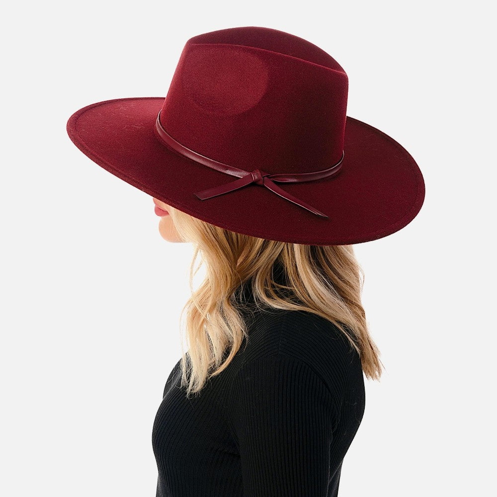 Aged like Wine - Wide Brim Hat with Leather Band Southern Throne Boutique