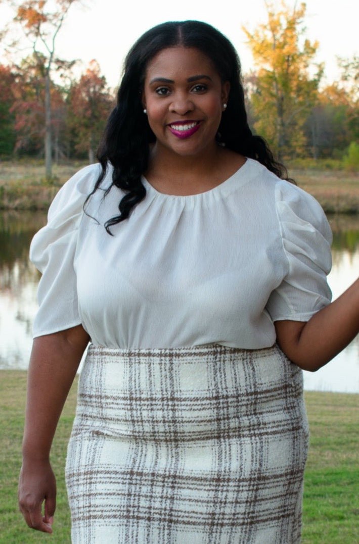 Champagne All Day - Cream Dress Shirt Southern Throne Boutique